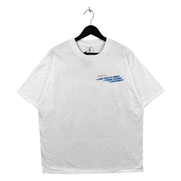 Vintage World Figure Skating Graphic T-Shirt XL - Picture 1 of 7